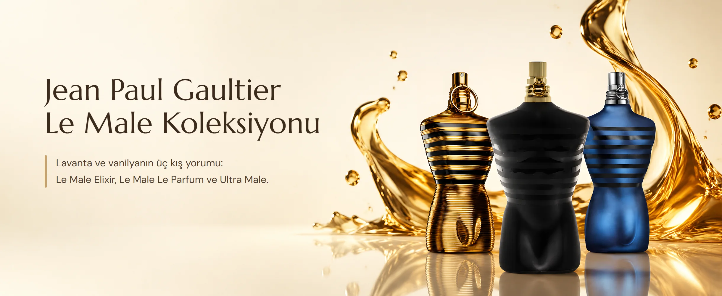 Jean Paul Gaultier Le Male Koleksiyonu: lavanta ve vanilyanın üç kış yorumu. Le Male Elixir, Le Male Le Parfum ve Ultra Male