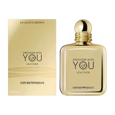 Armani Stronger With You Leather EDP görsel 1