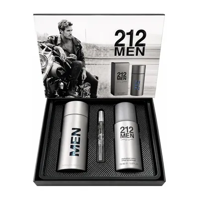 Carolina Herrera 212 Men NYC EDT Erkek Parfüm Seti görsel 1