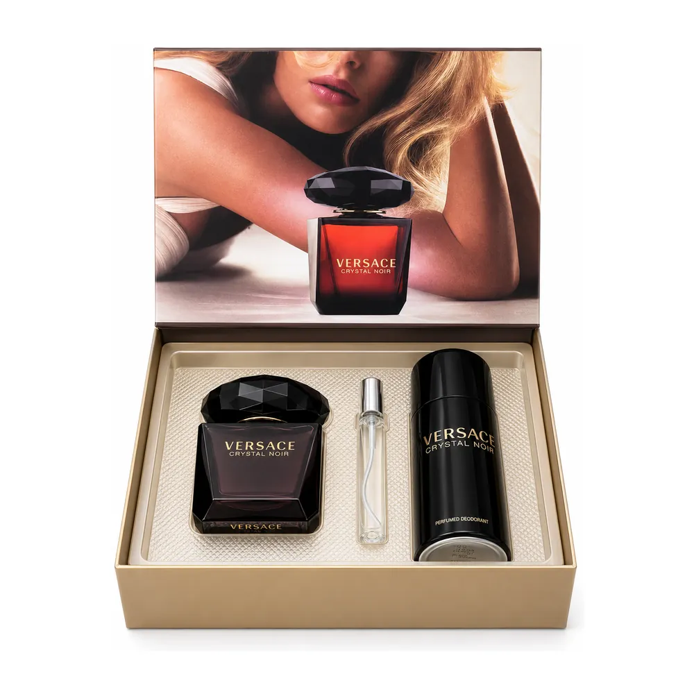Versace Crystal Noir EDP Kadın Parfüm Seti